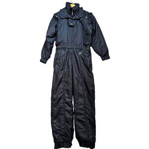 Coltech Women's One-Piece Insulated Snowsuit Long Sleeve Size 10 Black Zipper